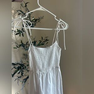 H&M Tie Strap White Dress